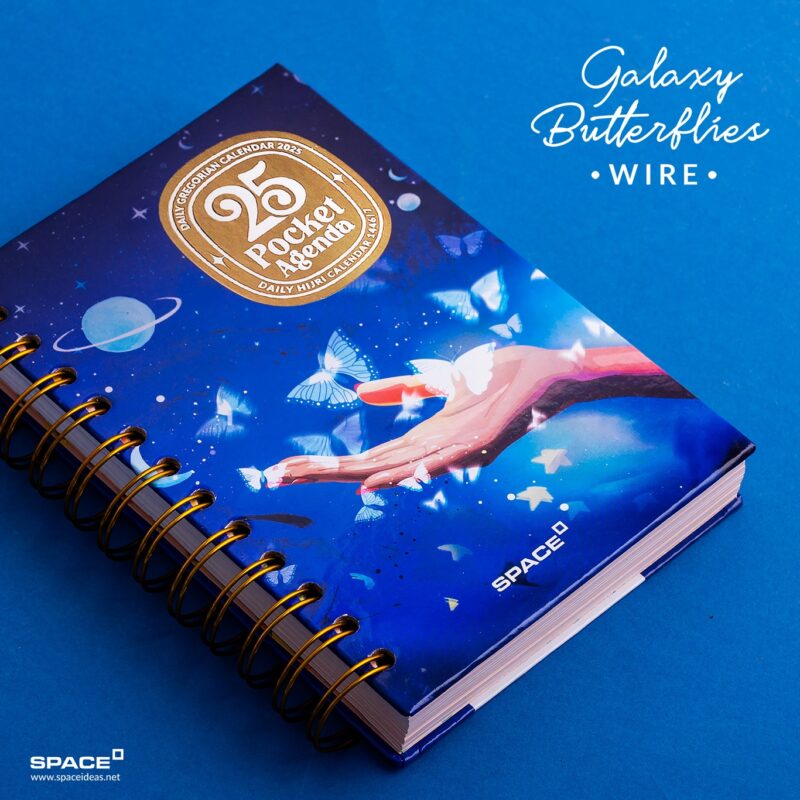 Galaxy Butterflies Agenda Pocket 2025 - Space