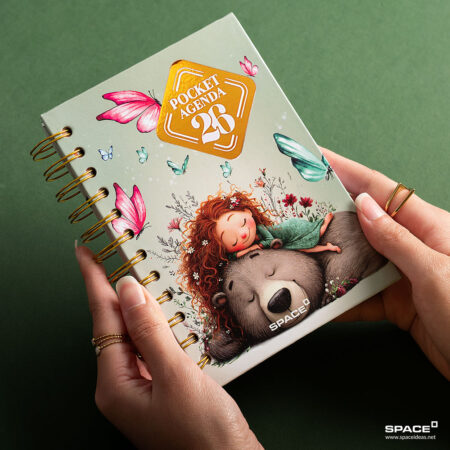 Dreambear Pocket Daily Agenda 2026 - Space